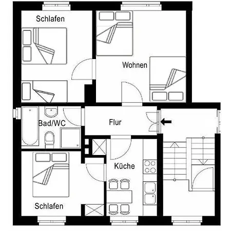 Flat For 7 Full Kitchen Smart Tv&wifi 3